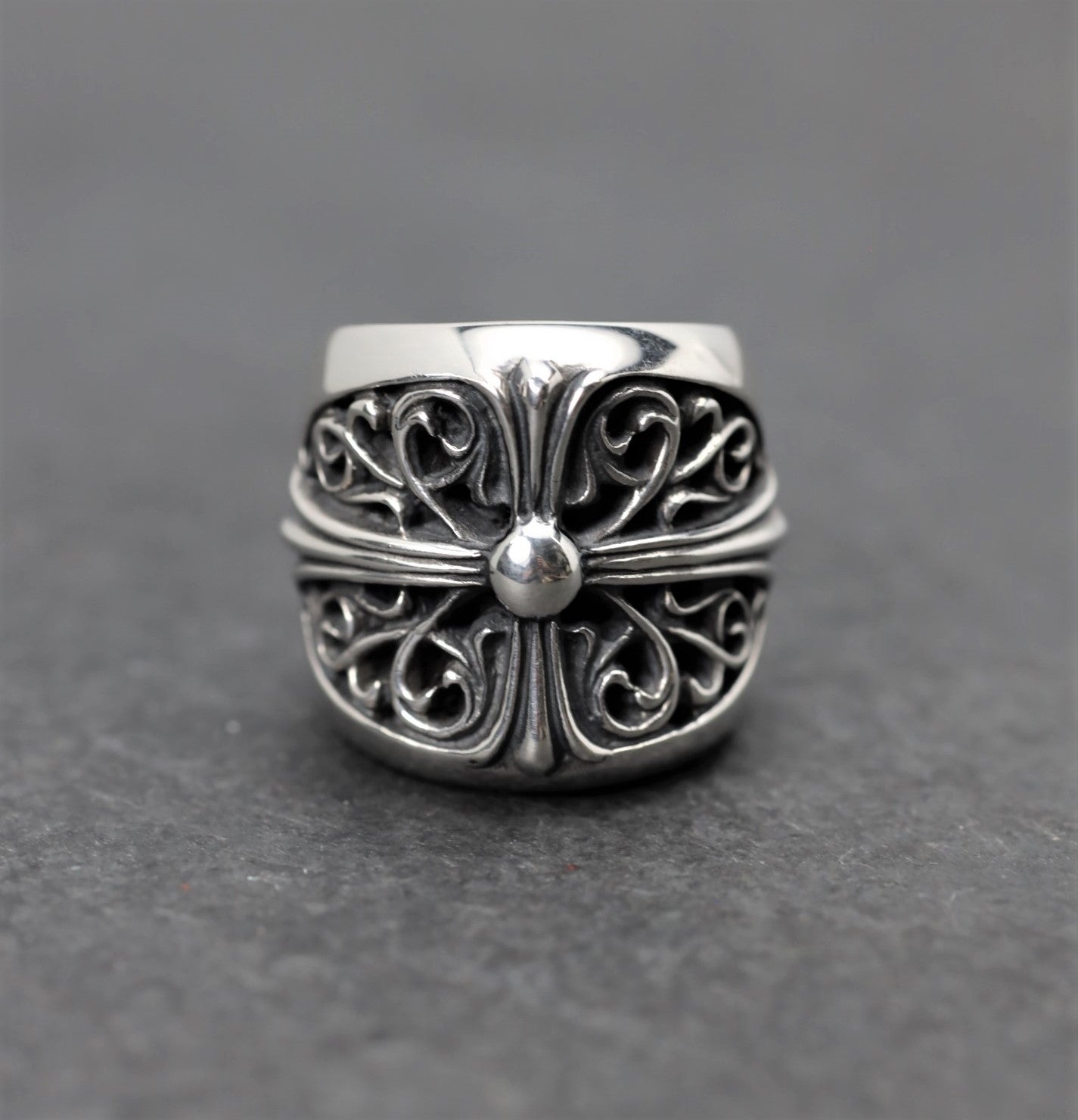 Oval Cross Ring