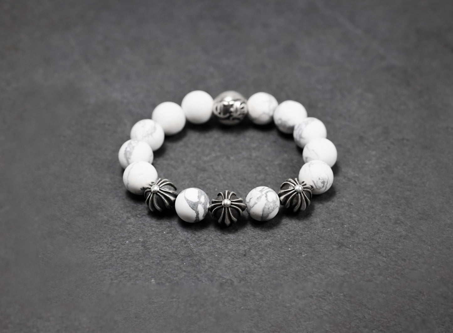 4 Bead Howlite Bracelet