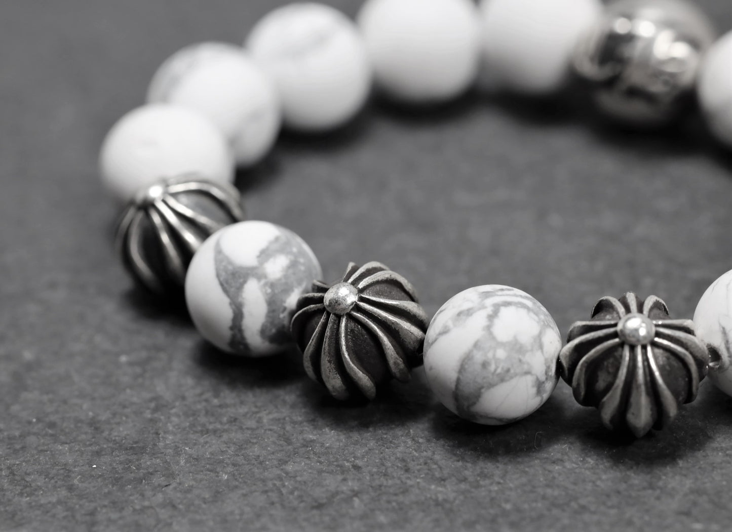 4 Bead Howlite Bracelet