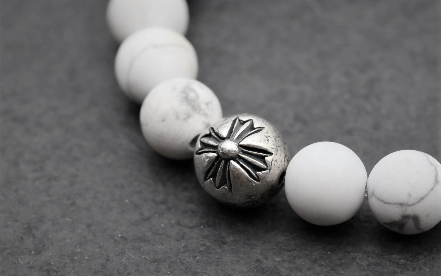 2 Bead Howlite Bracelet