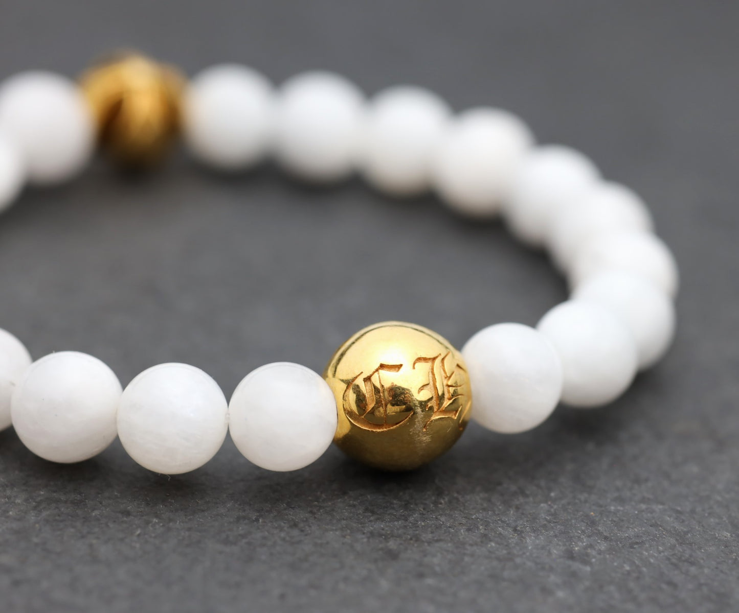 22k 2 Bead Bracelet