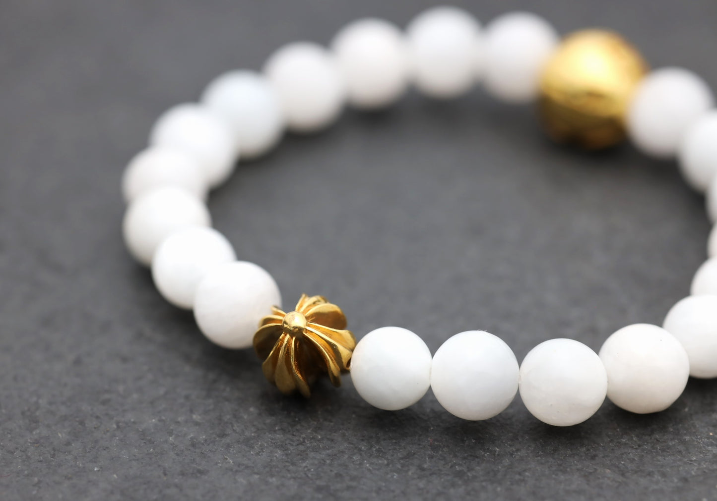 22k 2 Bead Bracelet