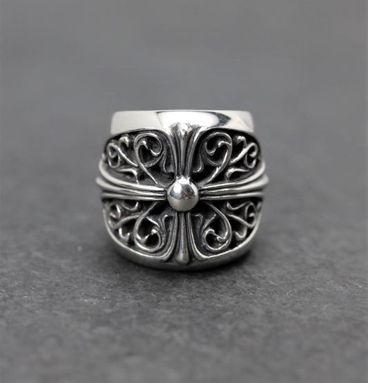 Oval Cross Ring