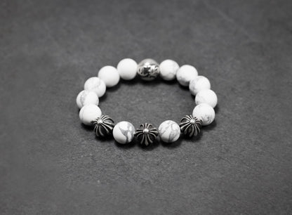 4 Bead Howlite Bracelet
