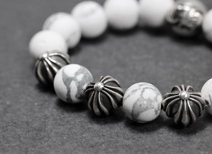 4 Bead Howlite Bracelet
